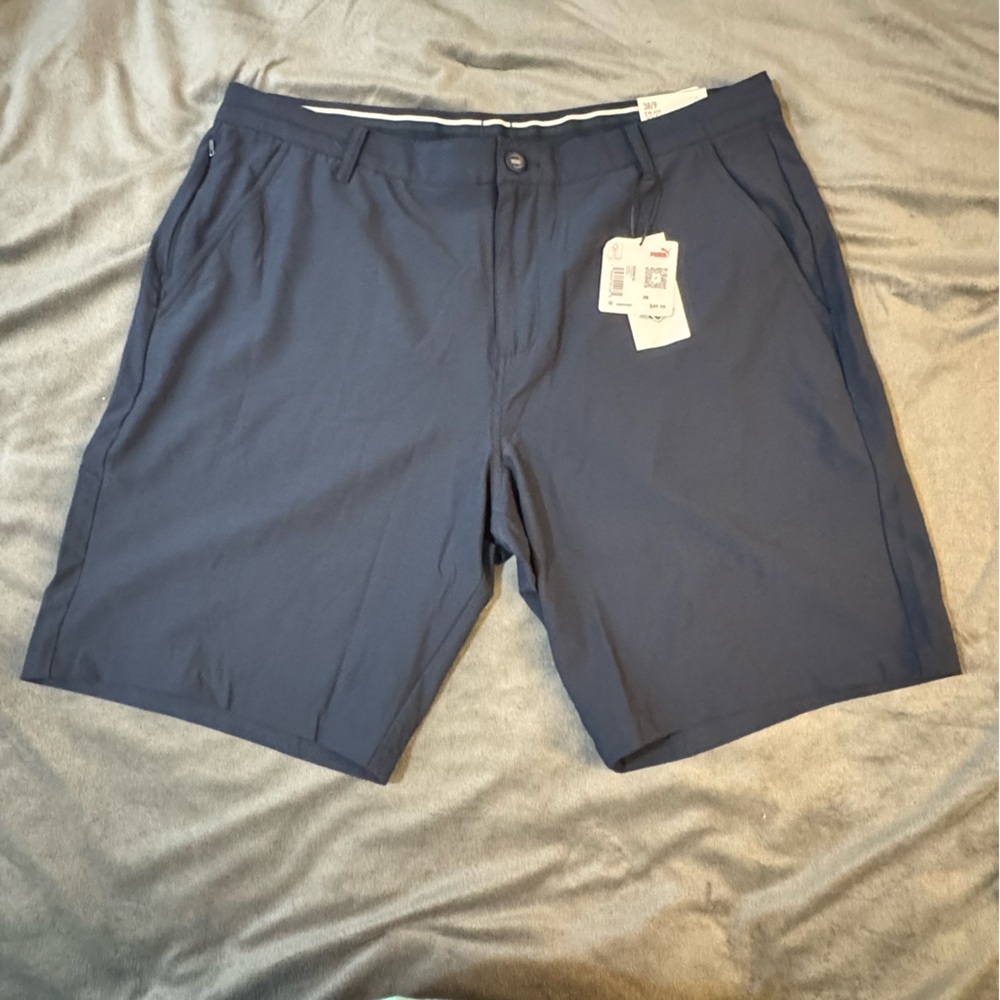 Puma Blue Golf Shorts Lightweight Comfort

#1125
